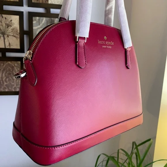 Authentic KATE SPADE leather top zip satchel/crossbody - Picture 10 of 13